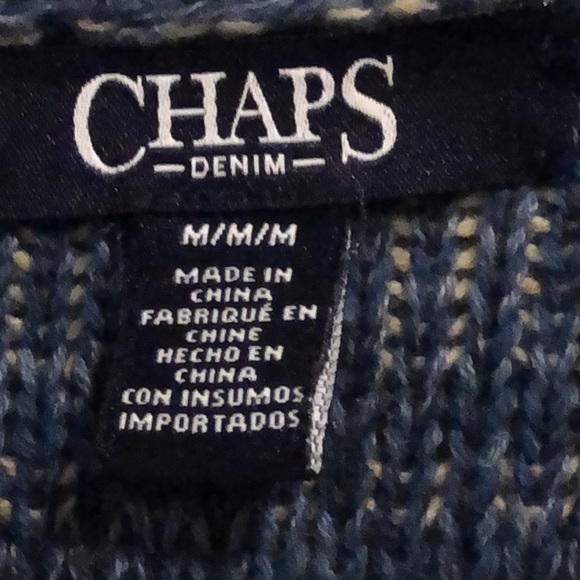 🎉5/$15🎉 CHAPS CARDIGAN SWEATER (M) - Picture 4 of 14